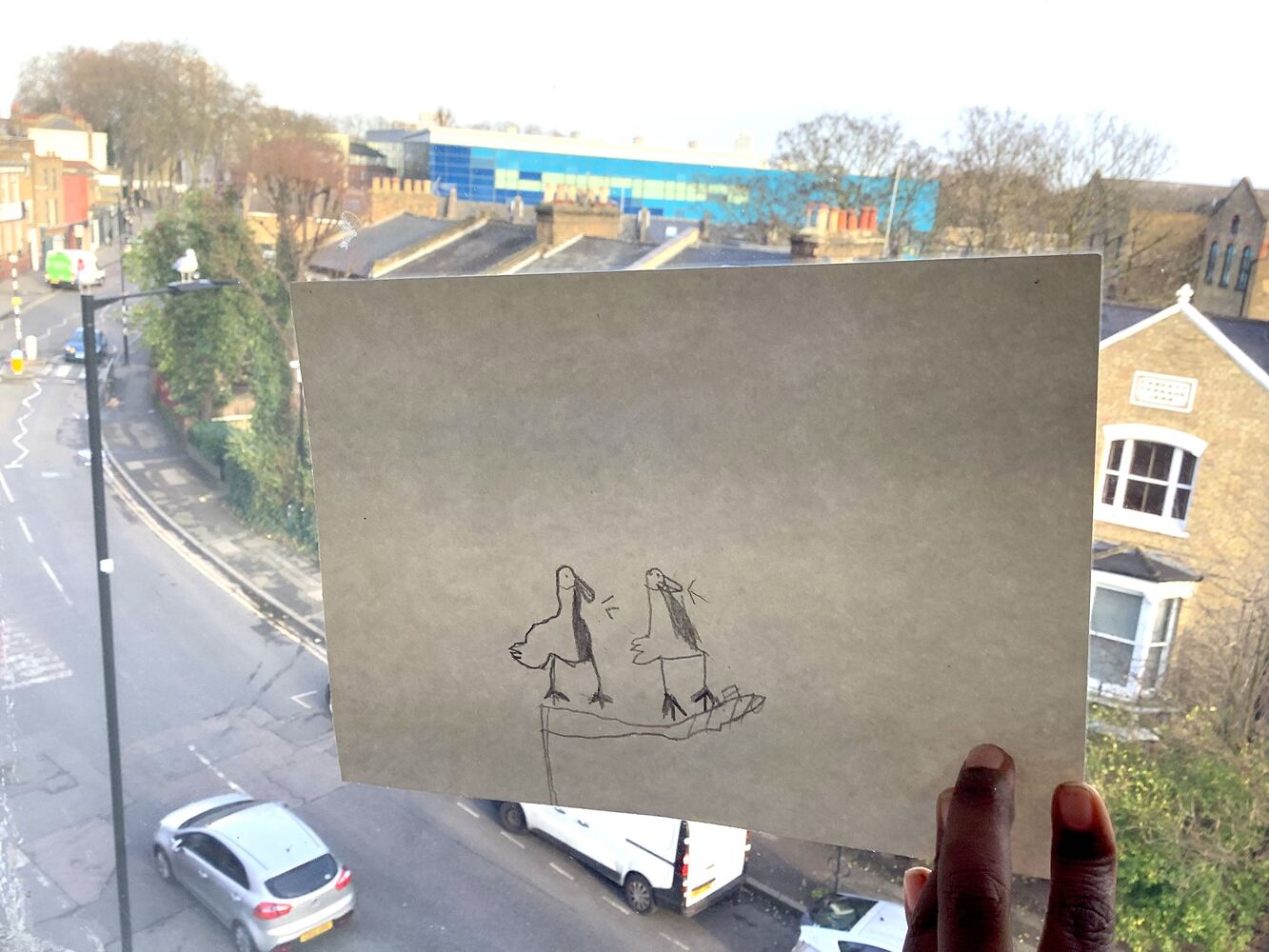Khaiyron's drawing, selected for the RA's summer exhibition 2025